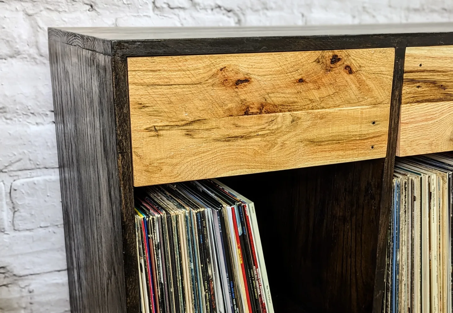 Fullerton media cabinet oak wood